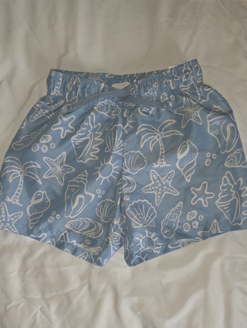 H&M Blue Seashell Print Boys Swim Trunks